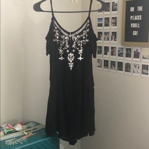 Black summer romper